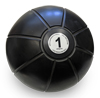 Live Medicine Ball 1 Kg - Black Live Medicine Ball 1...