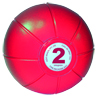 Live Medicine Ball 2 Kg - Red Live Medicine Ball 2...