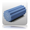 Gear Roller 15cm x 30cm - Blue Gear Roller 15cm x 3...